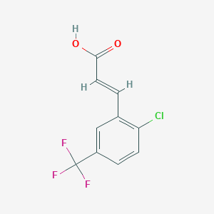 ?2E)-3-[2-chloro-5-(trifluoromethyl)phenyl]acrylic acid