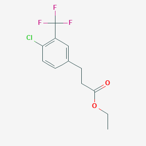 Ethyl 3-(4'-chloro-3'-(trifluoromethyl)phenyl)propionate Ethyl 3-(4'-chloro-3'-(trifluoromethyl)phenyl)propionate