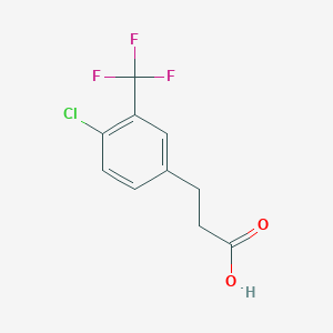 Benzenepropanoic acid, 4-chloro-3-(trifluoromethyl)- Benzenepropanoic acid, 4-chloro-3-(trifluoromethyl)-