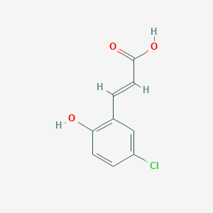(2E)-3-(5-chloro-2-hydroxyphenyl)prop-2-enoic acid (2E)-3-(5-chloro-2-hydroxyphenyl)prop-2-enoic acid