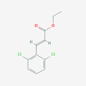 2-Propenoic acid, 3-(2,6-dichlorophenyl)-, ethyl ester, (2E)- 2-Propenoic acid, 3-(2,6-dichlorophenyl)-, ethyl ester, (2E)-