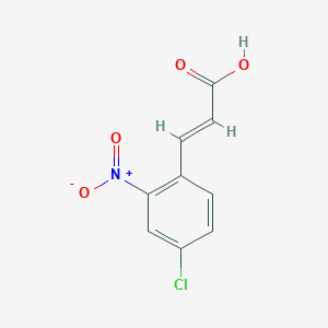 2-Propenoic acid, 3-(4-chloro-2-nitrophenyl)- 