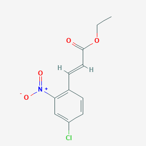 (E)-ethyl 3-(4-chloro-2-nitrophenyl)acrylate (E)-ethyl 3-(4-chloro-2-nitrophenyl)acrylate