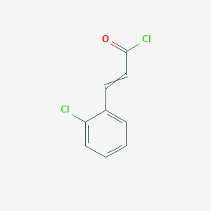2-Propenoyl chloride, 3-(2-chlorophenyl)-, (2E)- 2-Propenoyl chloride, 3-(2-chlorophenyl)-, (2E)-