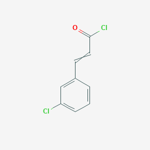 2-Propenoyl chloride, 3-(3-chlorophenyl)-, (2E)- 2-Propenoyl chloride, 3-(3-chlorophenyl)-, (2E)-