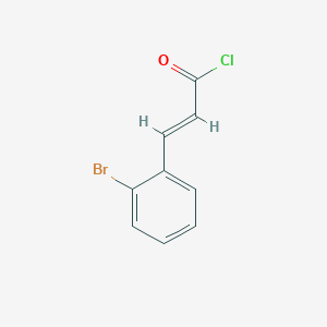2-Propenoyl chloride, 3-(2-bromophenyl)-, (2E)- 2-Propenoyl chloride, 3-(2-bromophenyl)-, (2E)-