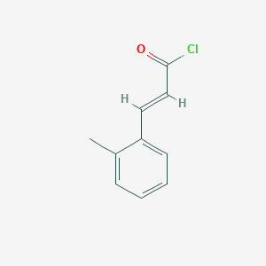 2-Propenoyl chloride, 3-(2-methylphenyl)-, (2E)- 2-Propenoyl chloride, 3-(2-methylphenyl)-, (2E)-