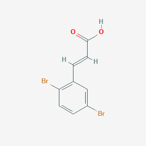 2-Propenoic acid, 3-(2,5-dibromophenyl)- 2-Propenoic acid, 3-(2,5-dibromophenyl)-