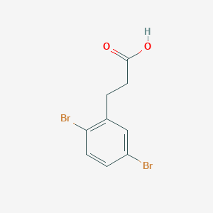 Benzenepropanoic acid, 2,5-dibromo- Benzenepropanoic acid, 2,5-dibromo-