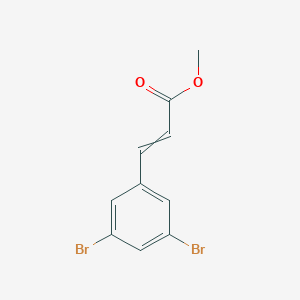 2-Propenoic acid, 3-(3,5-dibromophenyl)-, methyl ester, (2E)- 2-Propenoic acid, 3-(3,5-dibromophenyl)-, methyl ester, (2E)-