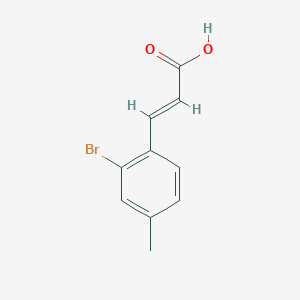 (2E)-3-(2-bromo-4-methylphenyl)acrylic acid (2E)-3-(2-bromo-4-methylphenyl)acrylic acid
