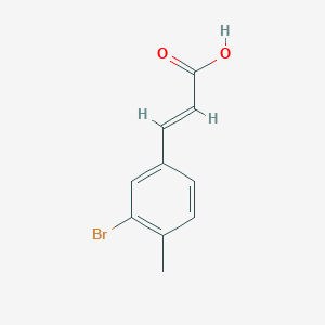 2-Propenoic acid, 3-(3-bromo-4-methylphenyl)- 2-Propenoic acid, 3-(3-bromo-4-methylphenyl)-