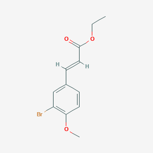 2-Propenoic acid, 3-(3-bromo-4-methoxyphenyl)-, ethyl ester 2-Propenoic acid, 3-(3-bromo-4-methoxyphenyl)-, ethyl ester
