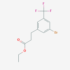 Ethyl 3-(3'-bromo-5'-(trifluoromethyl)phenyl)propionate