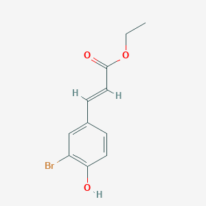 2-Propenoic acid, 3-(3-bromo-4-hydroxyphenyl)-, ethyl ester 2-Propenoic acid, 3-(3-bromo-4-hydroxyphenyl)-, ethyl ester