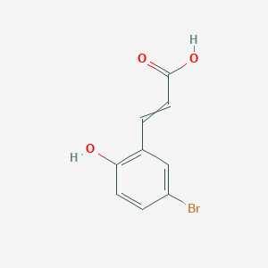 (2E)-3-(5-bromo-2-hydroxyphenyl)acrylic acid (2E)-3-(5-bromo-2-hydroxyphenyl)acrylic acid