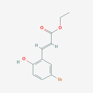 2-Propenoic acid, 3-(5-bromo-2-hydroxyphenyl)-, ethyl ester 2-Propenoic acid, 3-(5-bromo-2-hydroxyphenyl)-, ethyl ester