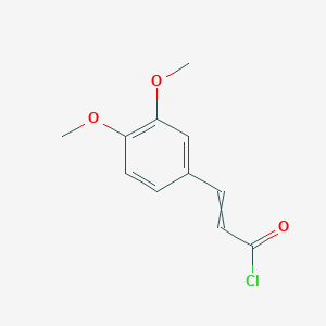 2-Propenoyl chloride, 3-(3,4-dimethoxyphenyl)-, (2E)- 2-Propenoyl chloride, 3-(3,4-dimethoxyphenyl)-, (2E)-
