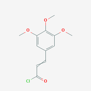 2-Propenoyl chloride, 3-(3,4,5-trimethoxyphenyl)-, (2E)- 2-Propenoyl chloride, 3-(3,4,5-trimethoxyphenyl)-, (2E)-