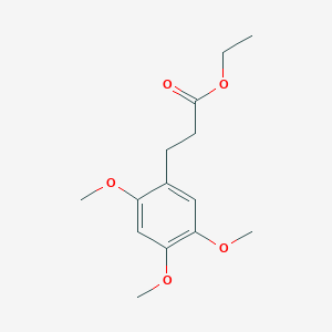 Benzenepropanoic acid, 2,4,5-trimethoxy-, ethyl ester Benzenepropanoic acid, 2,4,5-trimethoxy-, ethyl ester