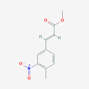 2-Propenoic acid, 3-(4-methyl-3-nitrophenyl)-, methyl ester 2-Propenoic acid, 3-(4-methyl-3-nitrophenyl)-, methyl ester