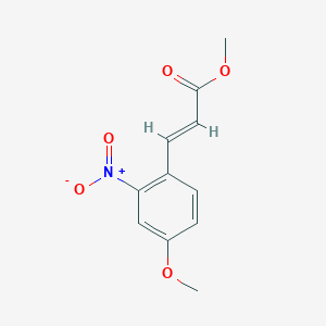 2-Propenoic acid, 3-(4-methoxy-2-nitrophenyl)-, methyl ester 2-Propenoic acid, 3-(4-methoxy-2-nitrophenyl)-, methyl ester