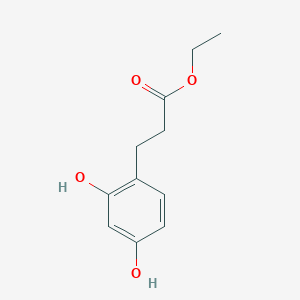 Benzenepropanoic acid, 2,4-dihydroxy-, ethyl ester Benzenepropanoic acid, 2,4-dihydroxy-, ethyl ester