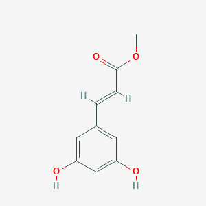 2-Propenoic acid, 3-(3,5-dihydroxyphenyl)-, methyl ester, (2E)- 2-Propenoic acid, 3-(3,5-dihydroxyphenyl)-, methyl ester, (2E)-