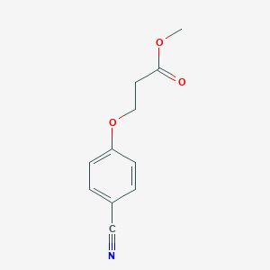 Propanoic acid, 3-(4-cyanophenoxy)-, methyl ester Propanoic acid, 3-(4-cyanophenoxy)-, methyl ester