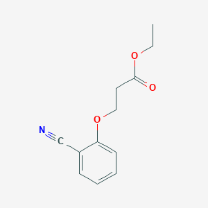 Propanoic acid, 3-(2-cyanophenoxy)-, ethyl ester 