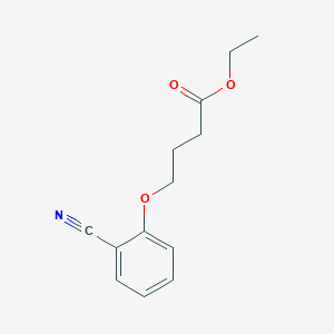 Butanoic acid, 4-(2-cyanophenoxy)-, ethyl ester Butanoic acid, 4-(2-cyanophenoxy)-, ethyl ester