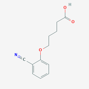 Pentanoic acid, 5-(2-cyanophenoxy)- Pentanoic acid, 5-(2-cyanophenoxy)-