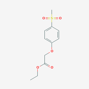 Acetic acid, 2-[4-(methylsulfonyl)phenoxy]-, ethyl ester 
