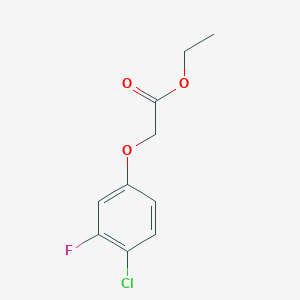 Acetic acid, 2-(4-chloro-3-fluorophenoxy)-, ethyl ester Acetic acid, 2-(4-chloro-3-fluorophenoxy)-, ethyl ester