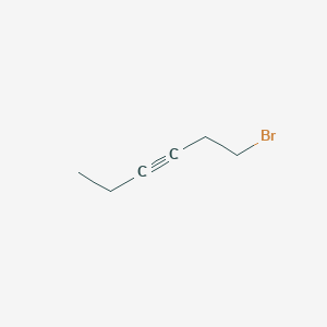 3-Hexyne, 1-bromo- 3-Hexyne, 1-bromo-