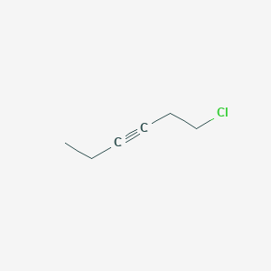 3-Hexyne, 1-chloro- 3-Hexyne, 1-chloro-
