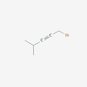2-Pentyne, 1-bromo-4-methyl- 2-Pentyne, 1-bromo-4-methyl-