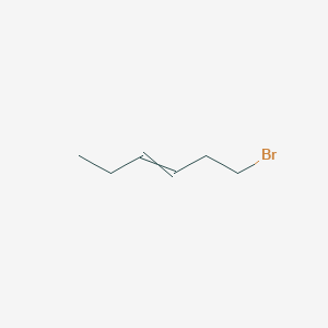 3-Hexene, 1-bromo-, (3E)-, 3-Hexene, 1-bromo-, (3E)-,