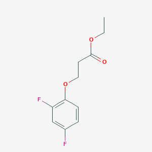 Propanoic acid, 3-(2,4-difluorophenoxy)-, ethyl ester Propanoic acid, 3-(2,4-difluorophenoxy)-, ethyl ester