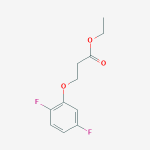 Propanoic acid, 3-(2,5-difluorophenoxy)-, ethyl ester Propanoic acid, 3-(2,5-difluorophenoxy)-, ethyl ester