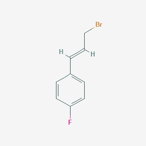 Benzene, 1-(3-bromo-1-propen-1-yl)-4-fluoro- Benzene, 1-(3-bromo-1-propen-1-yl)-4-fluoro-