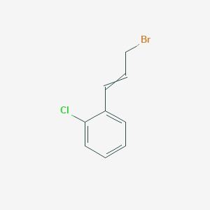 Benzene, 1-(3-bromo-1-propen-1-yl)-2-chloro- Benzene, 1-(3-bromo-1-propen-1-yl)-2-chloro-