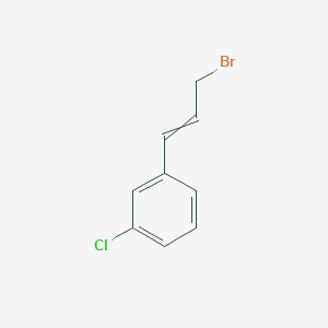 Benzene, 1-(3-bromo-1-propen-1-yl)-3-chloro- Benzene, 1-(3-bromo-1-propen-1-yl)-3-chloro-