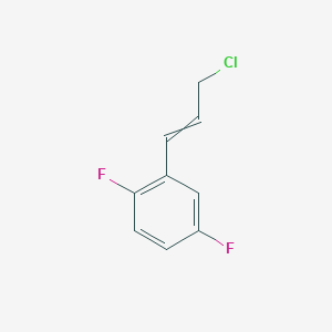 Benzene, 2-[(1E)-3-chloro-1-propen-1-yl]-1,4-difluoro- 