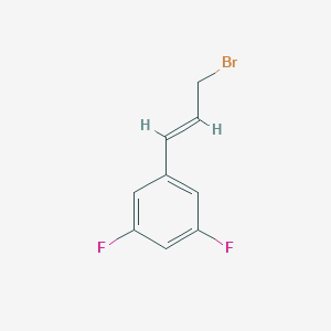 Benzene, 1-[(1E)-3-bromo-1-propen-1-yl]-3,5-difluoro- 