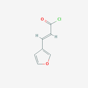 2-Propenoyl chloride, 3-(3-furanyl)-, (2E)- 2-Propenoyl chloride, 3-(3-furanyl)-, (2E)-