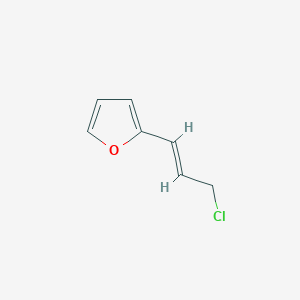 Furan, 2-(3-chloro-1-propen-1-yl)- Furan, 2-(3-chloro-1-propen-1-yl)-