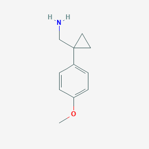 [1-(4-Methoxyphenyl)cyclopropyl]methylamine