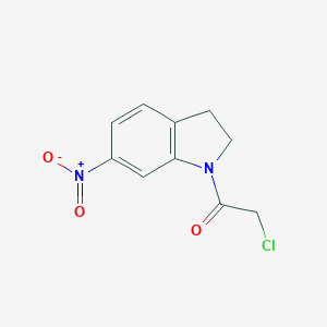 Ethanone, 2-chloro-1-(2,3-dihydro-6-nitro-1H-indol-1-yl)- Ethanone, 2-chloro-1-(2,3-dihydro-6-nitro-1H-indol-1-yl)-