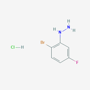 (2-bromo-5-fluorophenyl)hydrazine hydrochloride (2-bromo-5-fluorophenyl)hydrazine hydrochloride